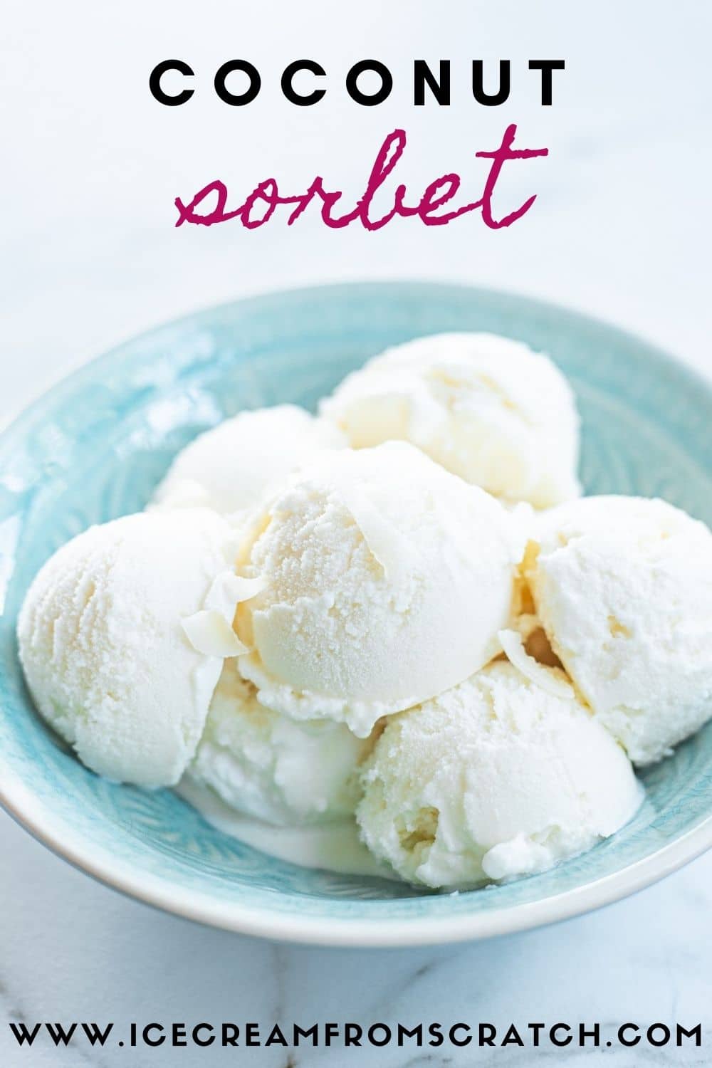 Easy Homemade Coconut Sorbet Recipe Ice Cream From Scratch