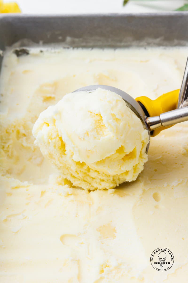 Pineapple Ice Cream - Ice Cream From Scratch