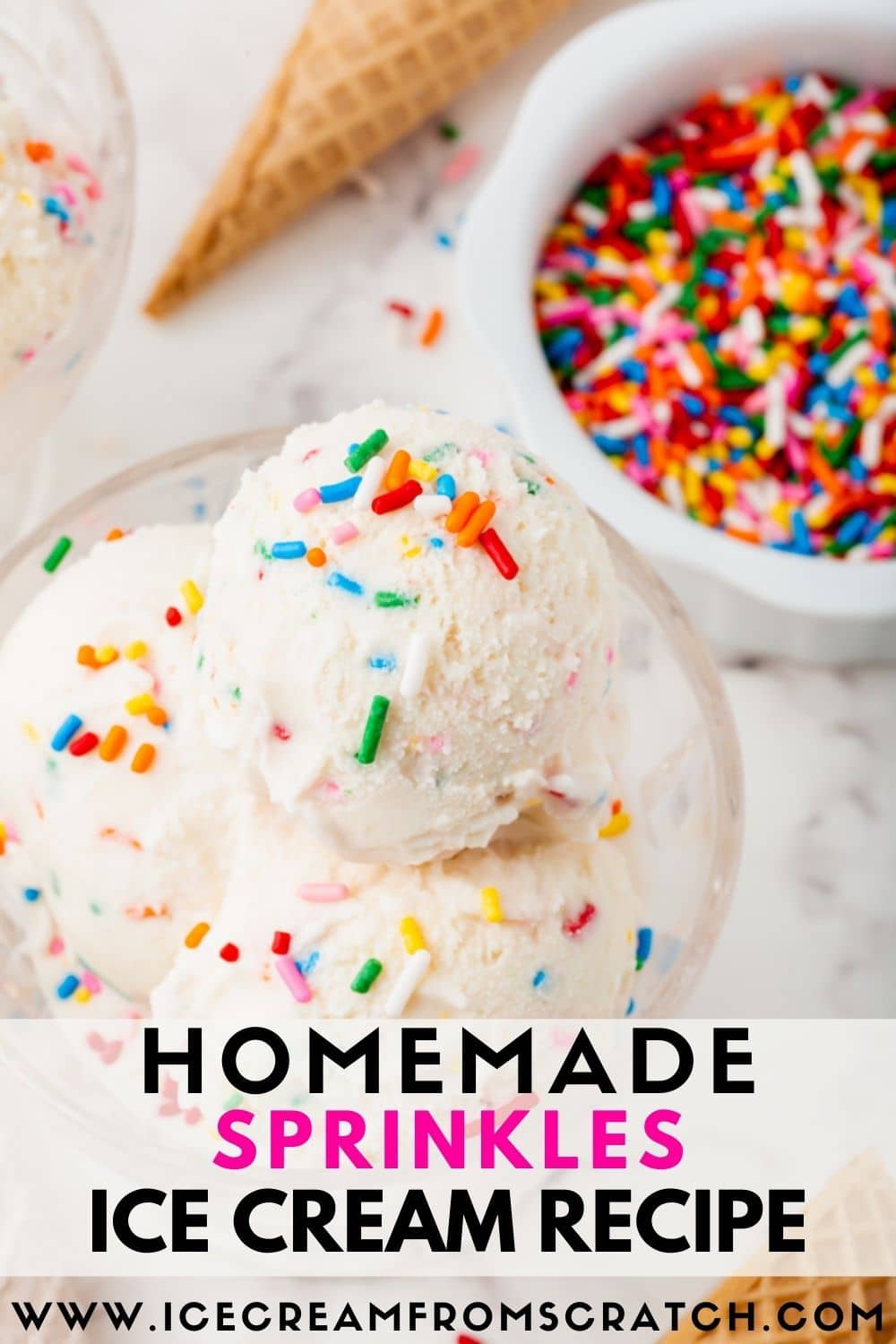 Easy Sprinkles Ice Cream Recipe Ice Cream From Scratch