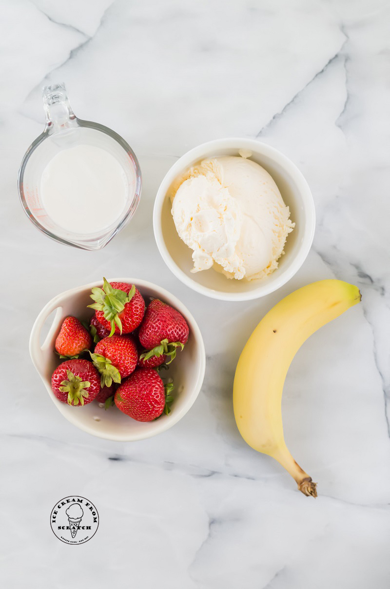 Strawberry Banana Milkshake Ice Cream From Scratch   Strawberry Banana Milkshake 2.2 