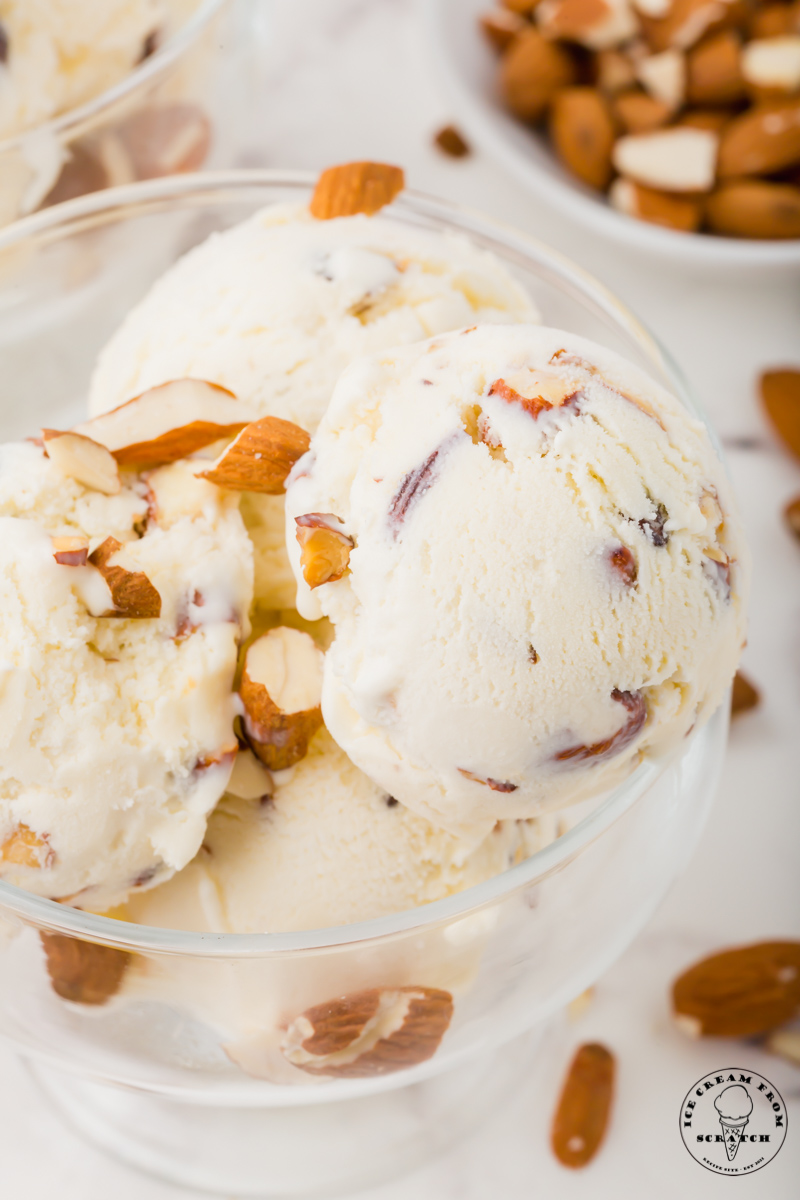 Toasted Almond Ice Cream - Ice Cream From Scratch