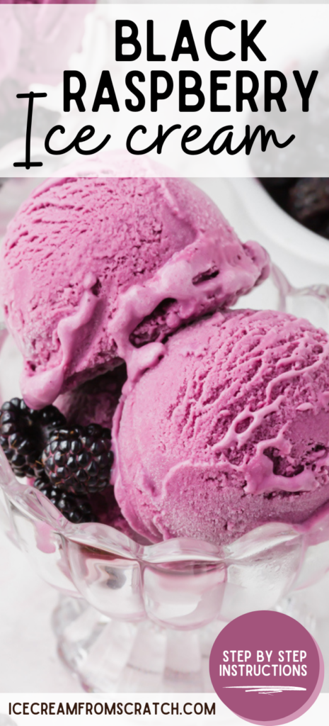 black raspberry ice cream pinterest pin collate