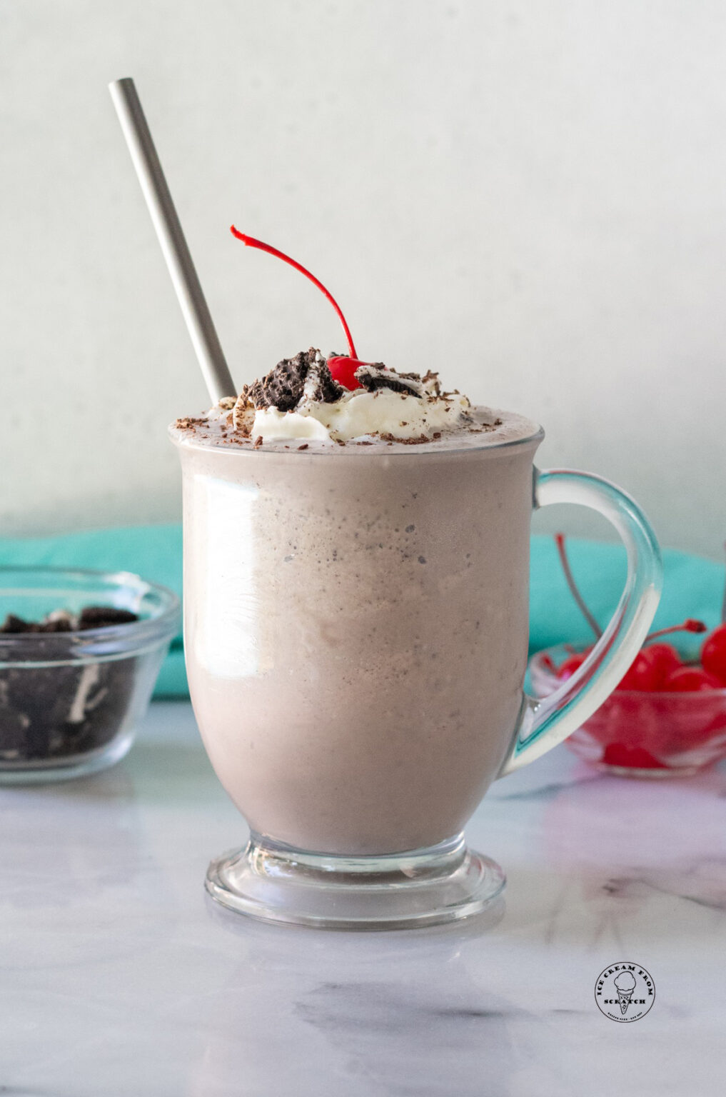 Mint Chocolate Chip Milkshake - Ice Cream From Scratch