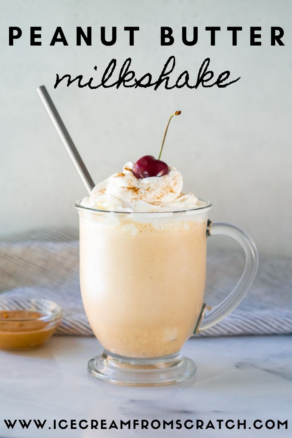 Peanut Butter Milkshake - Ice Cream From Scratch