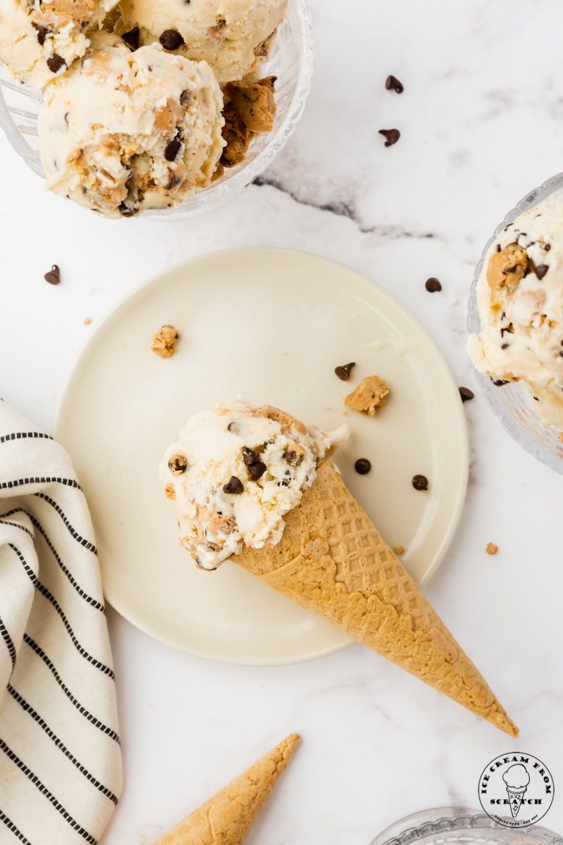 homemade cookie dough ice cream