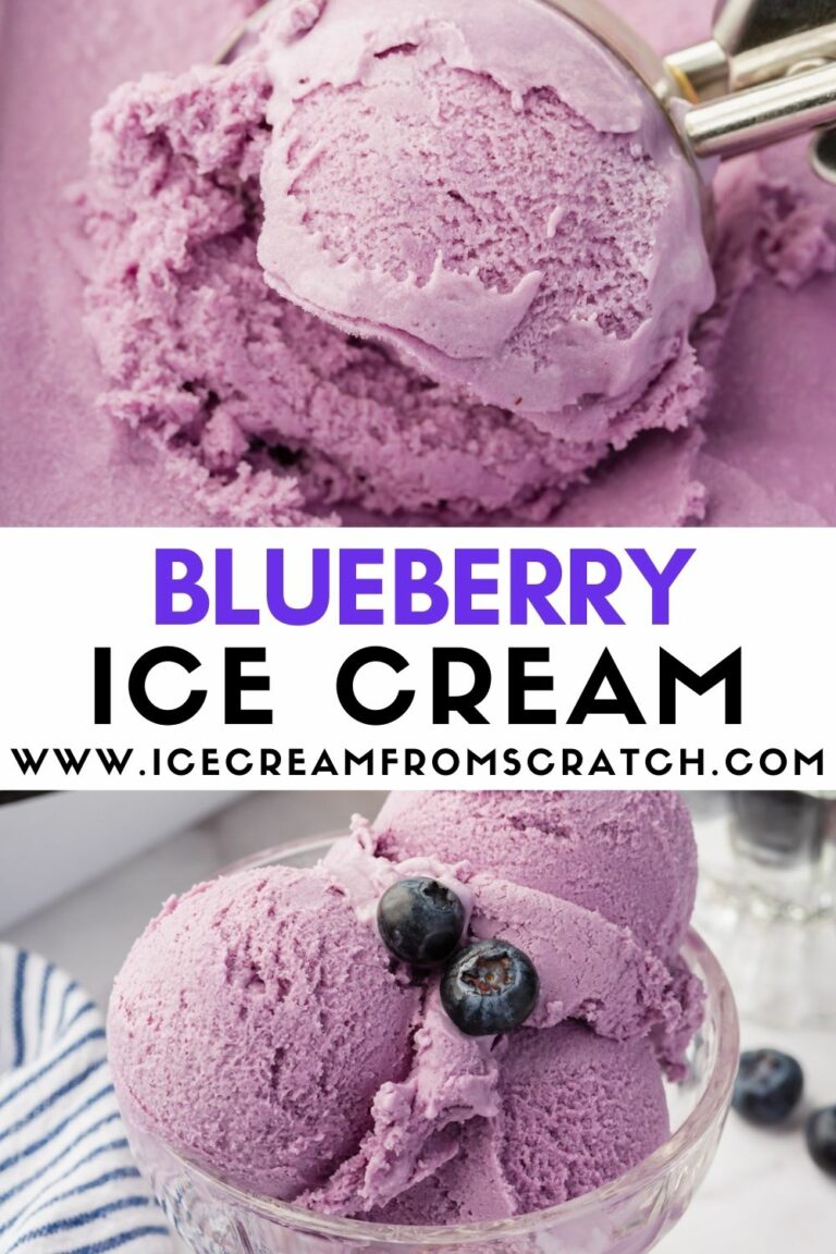 Blueberry Ice Cream - Ice Cream From Scratch