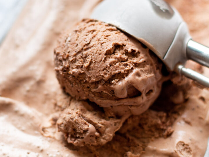 No-Churn Chocolate Ice Cream with No Ice Cream Maker - Much Butter