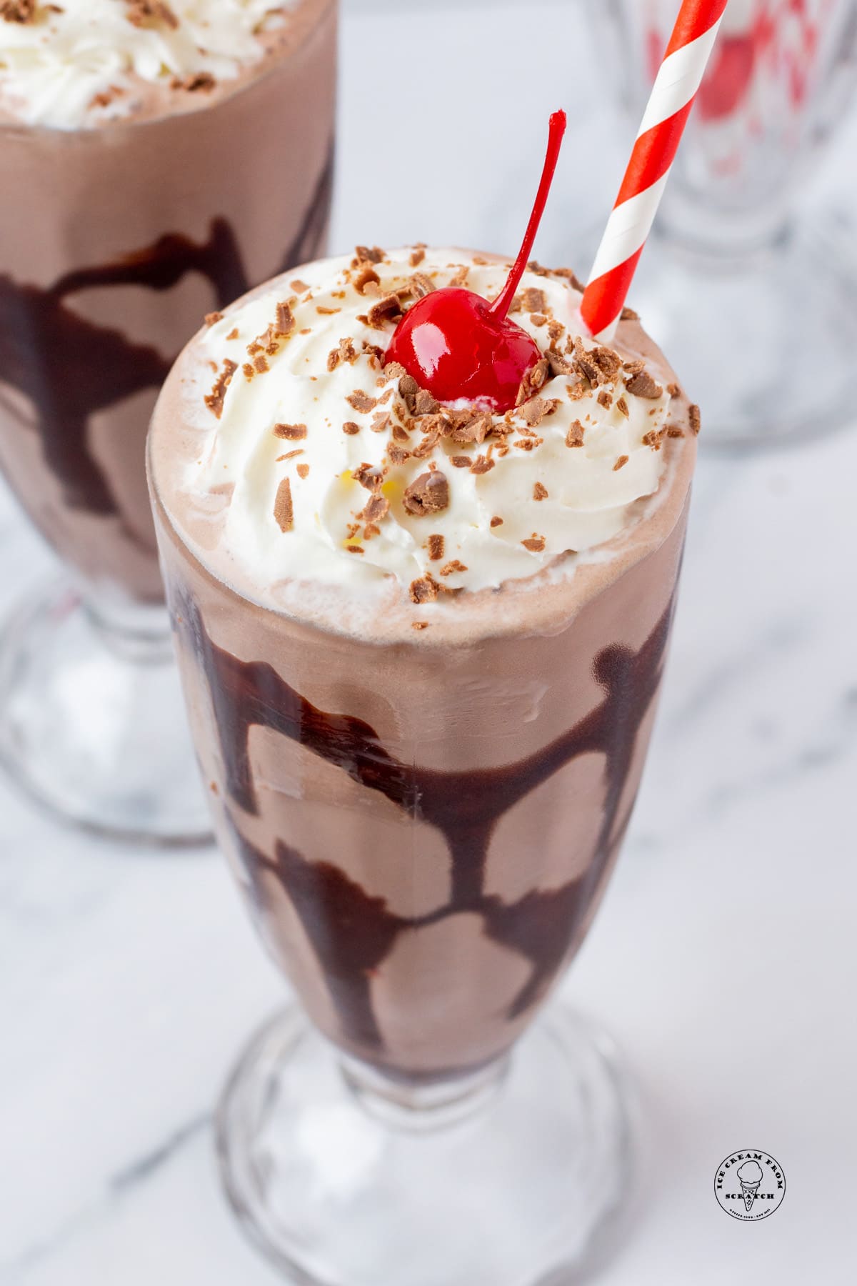 Delicious Chocolate Milkshake in a Takeaway Cup