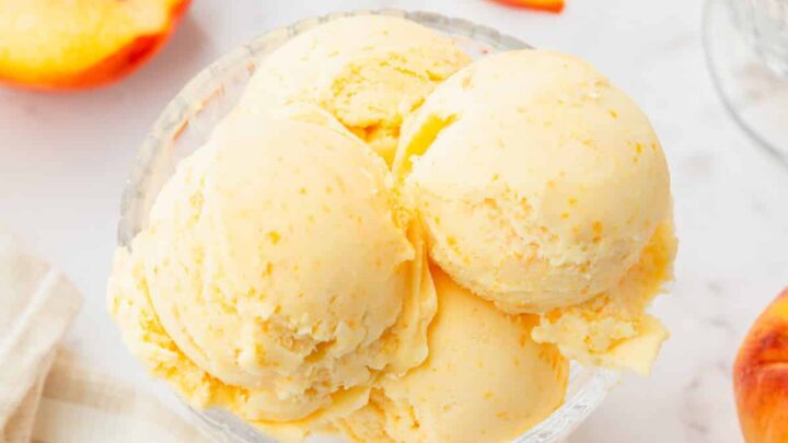Peaches and Cream Ice Cream