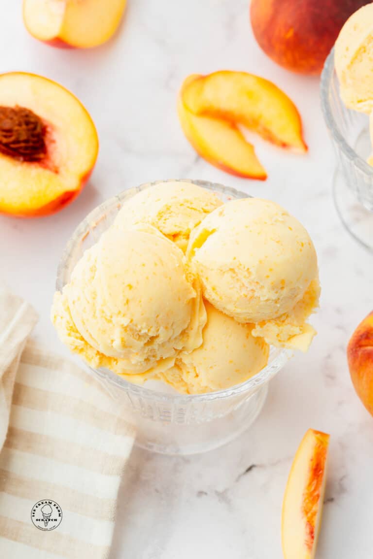 Peaches and Cream Ice Cream