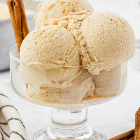 Eggnog Ice Cream - Ice Cream From Scratch