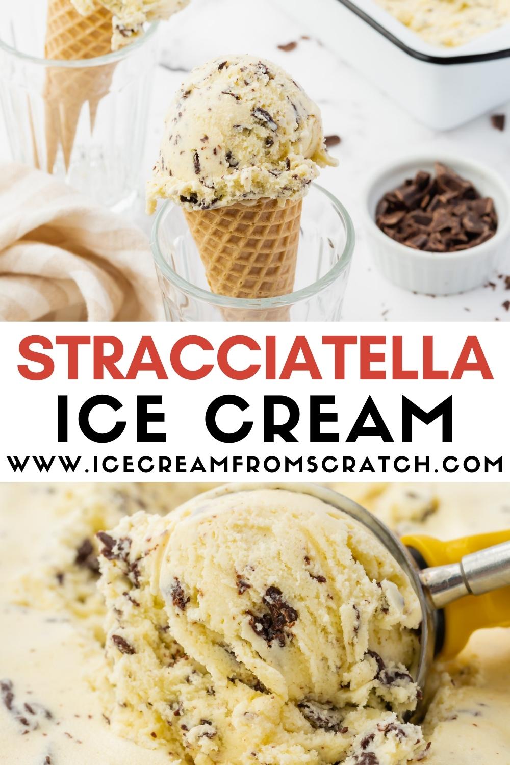 Stracciatella Ice Cream - Ice Cream From Scratch