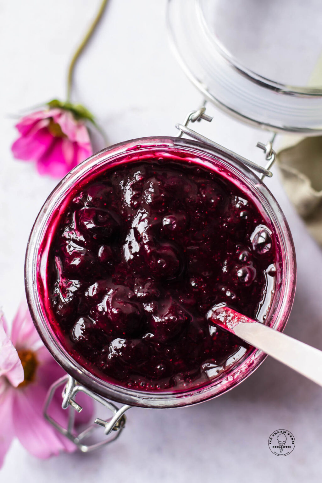 Blueberry Compote Ice Cream From Scratch