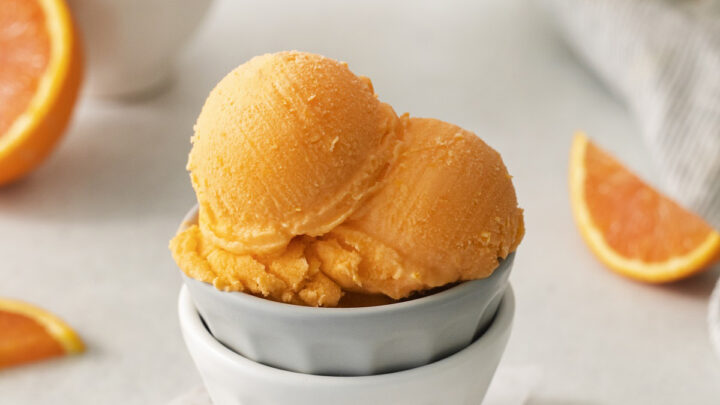 Orange sherbet recipe 2025 for ice cream maker