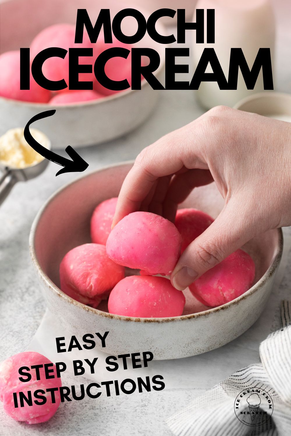 Homemade Mochi Ice Cream Recipe Ice Cream From Scratch