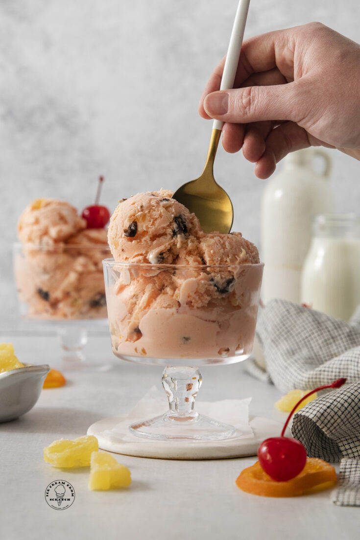Easy Tutti Frutti Ice Cream Recipe - Ice Cream From Scratch, Tutti