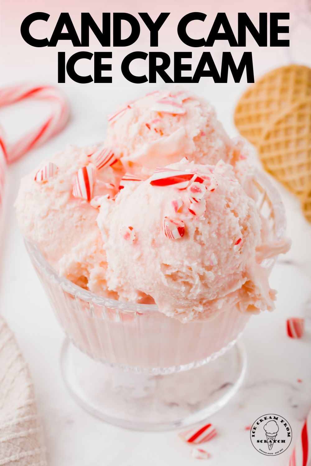 Easy Candy Cane Ice Cream Recipe Ice Cream From Scratch