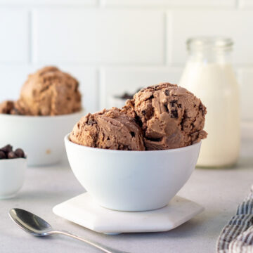 Easy Chocolate Chocolate Chip Ice Cream Recipe - Ice Cream From Scratch