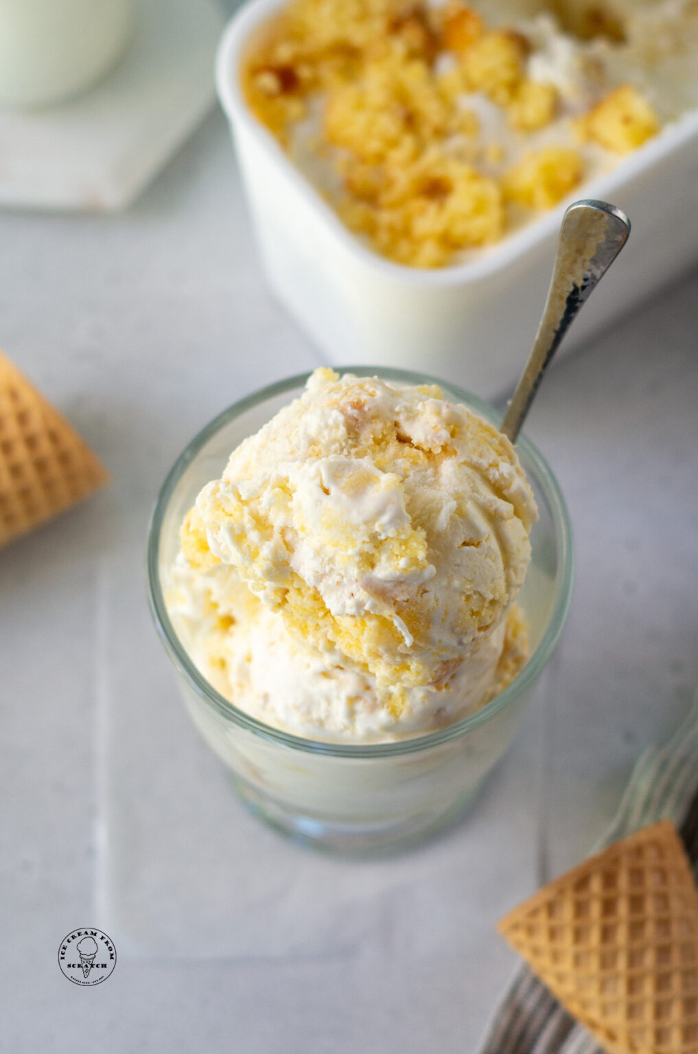 Easy Cornbread Ice Cream Recipe Ice Cream From Scratch