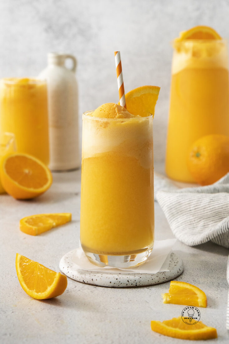 Orange Sherbet Punch with Sprite Ice Cream From Scratch