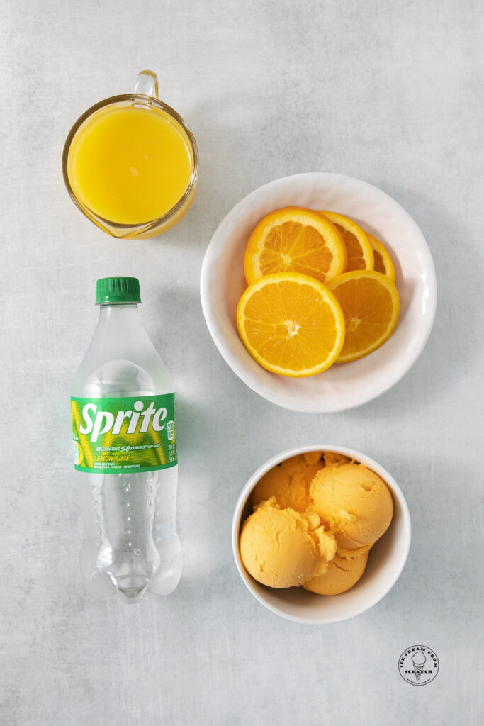 Orange Sherbet Punch With Sprite Ice Cream From Scratch