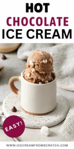 Easy Hot Chocolate Ice Cream Recipe - Ice Cream From Scratch