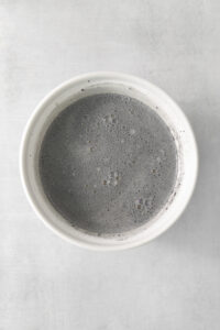 activated charcoal mixed into the ice cream mixture