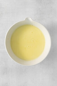 custard mixture for ice cream base in a bowl